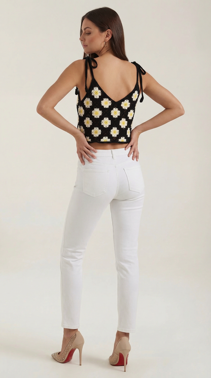 Ana Andrea™ | Blusa de Tirantes de Ganchillo Gretchen