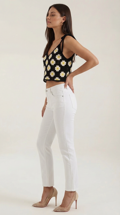 Ana Andrea™ | Blusa de Tirantes de Ganchillo Gretchen
