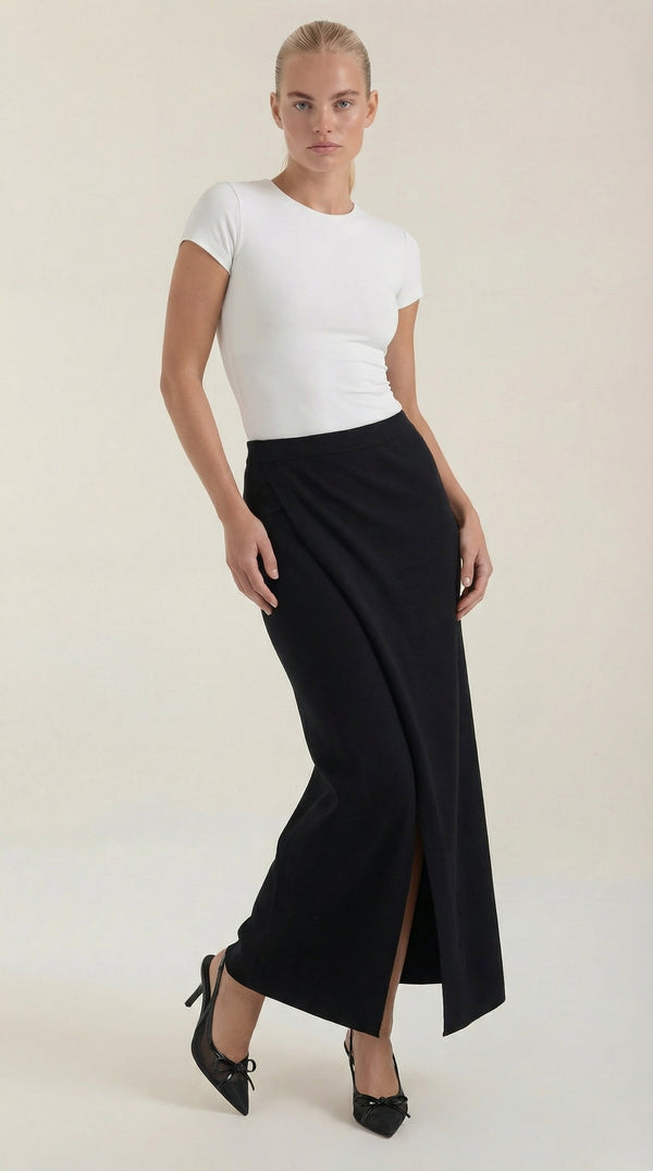Ana Cindy™ | Falda de punto midi Gwendolyn