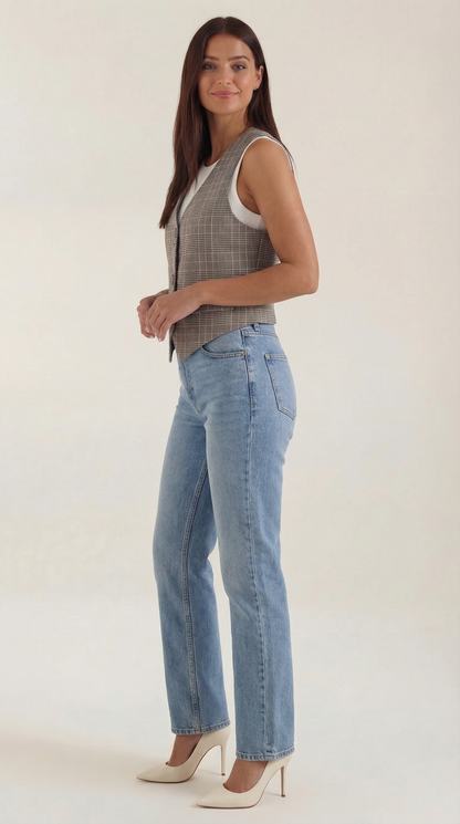 Ginevra Rebecca™ | Chaleco de Una Sola Fila