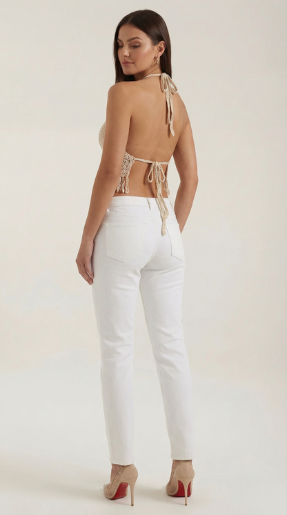Ana Sara™ | Fringed Halter Top Harriet