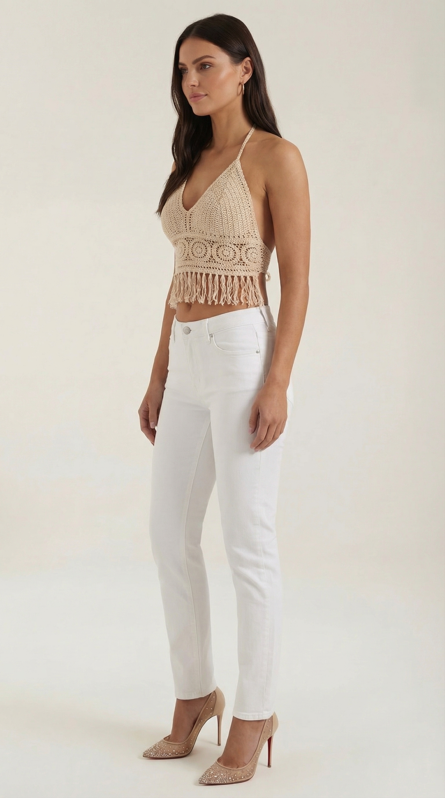 Ana Sara™ | Fringed Halter Top Harriet