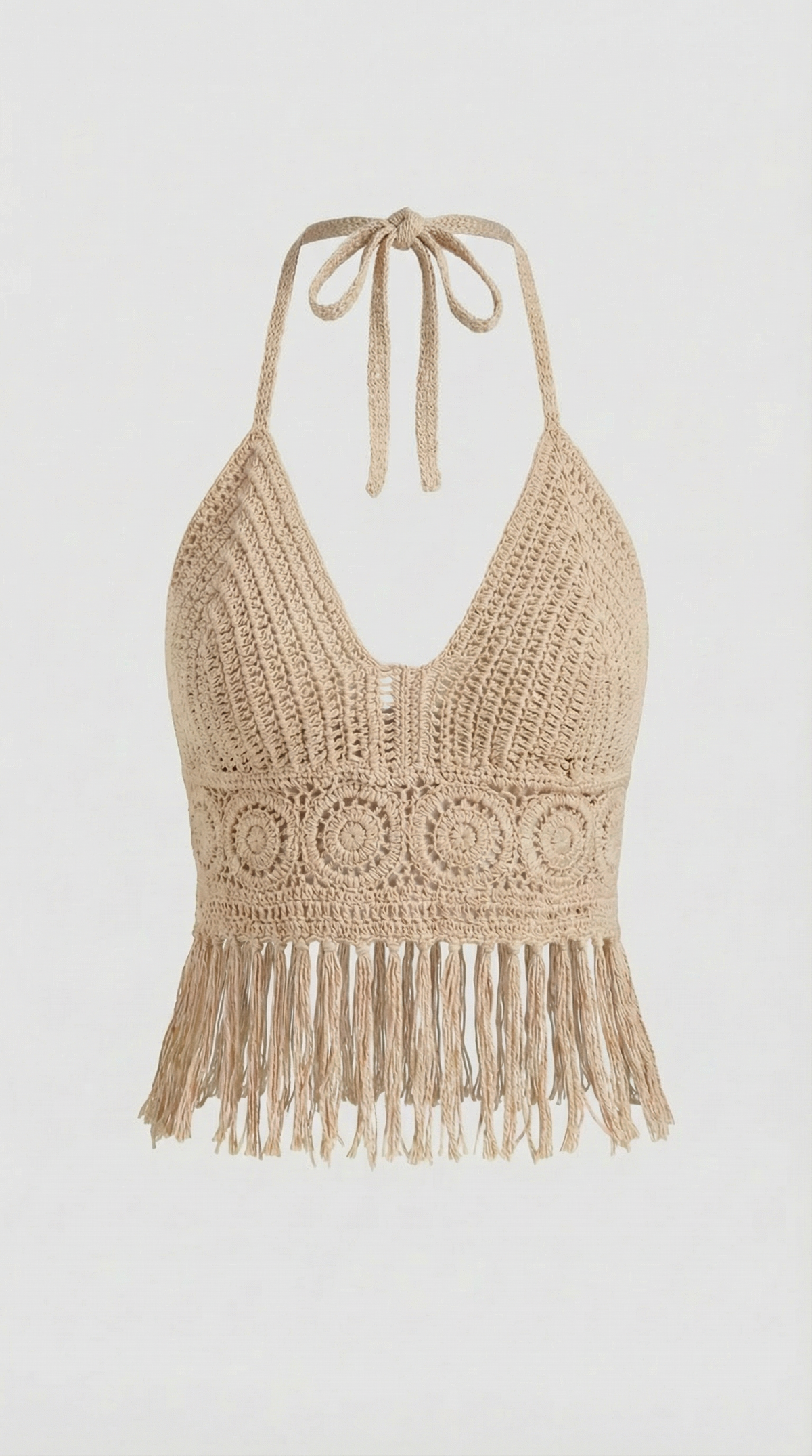 Ana Sara™ | Fringed Halter Top Harriet