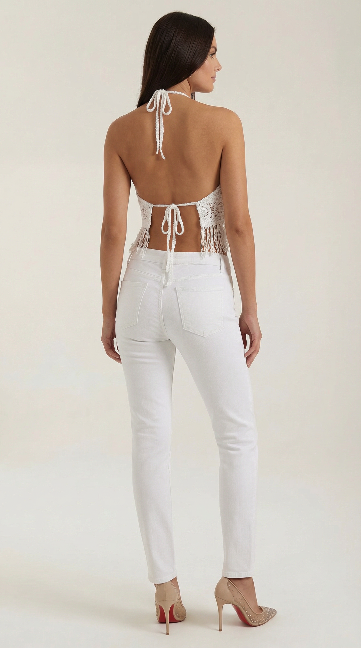 Ana Sara™ | Fringed Halter Top Harriet