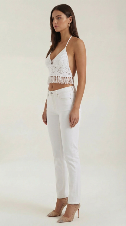 Ana Sara™ | Fringed Halter Top Harriet