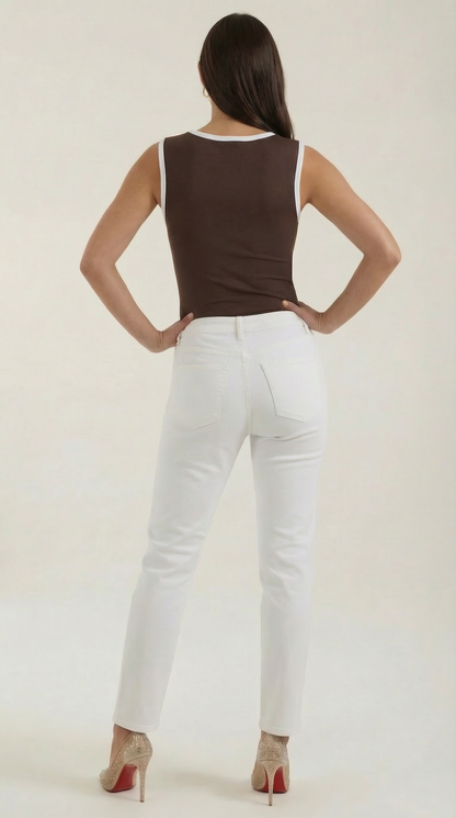Paula Engracia™ | Top con escote en forma de cuadrado