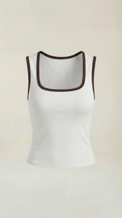Paula Engracia™ | Top con escote en forma de cuadrado
