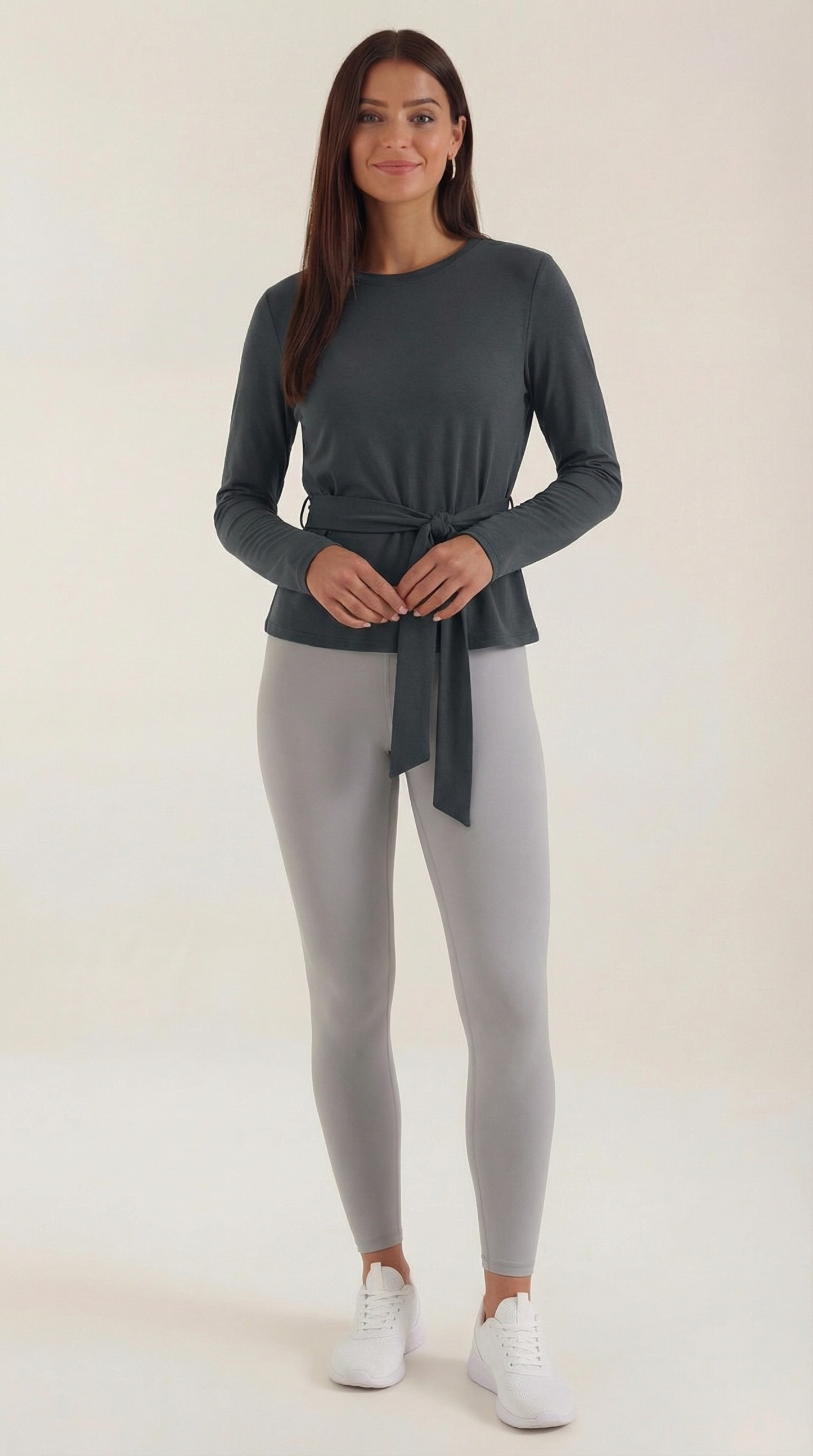 Ana Aina™ | Camiseta de Manga Larga Holly con Detalle de Nudo