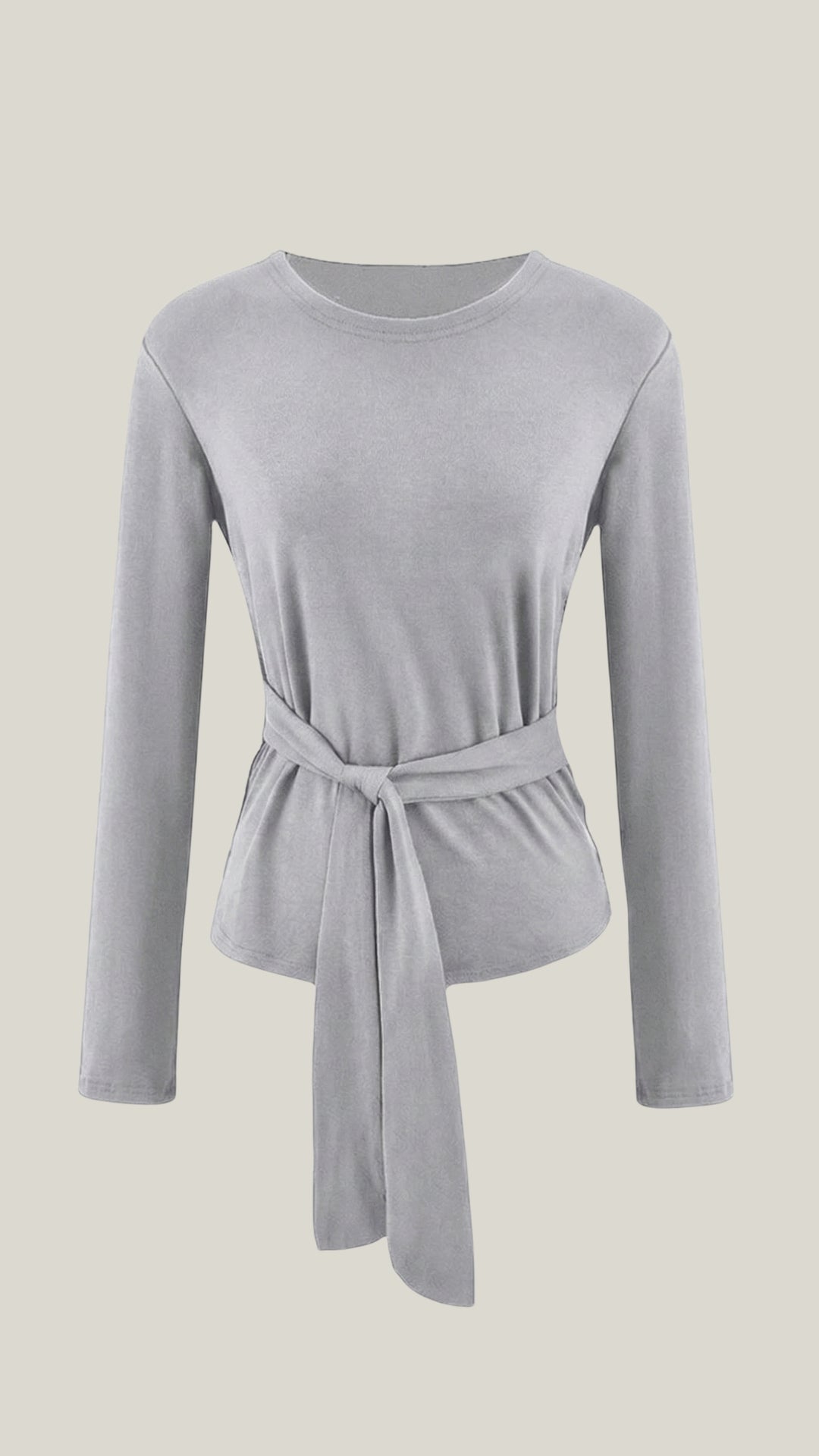 Ana Aina™ | Camiseta de Manga Larga Holly con Detalle de Nudo