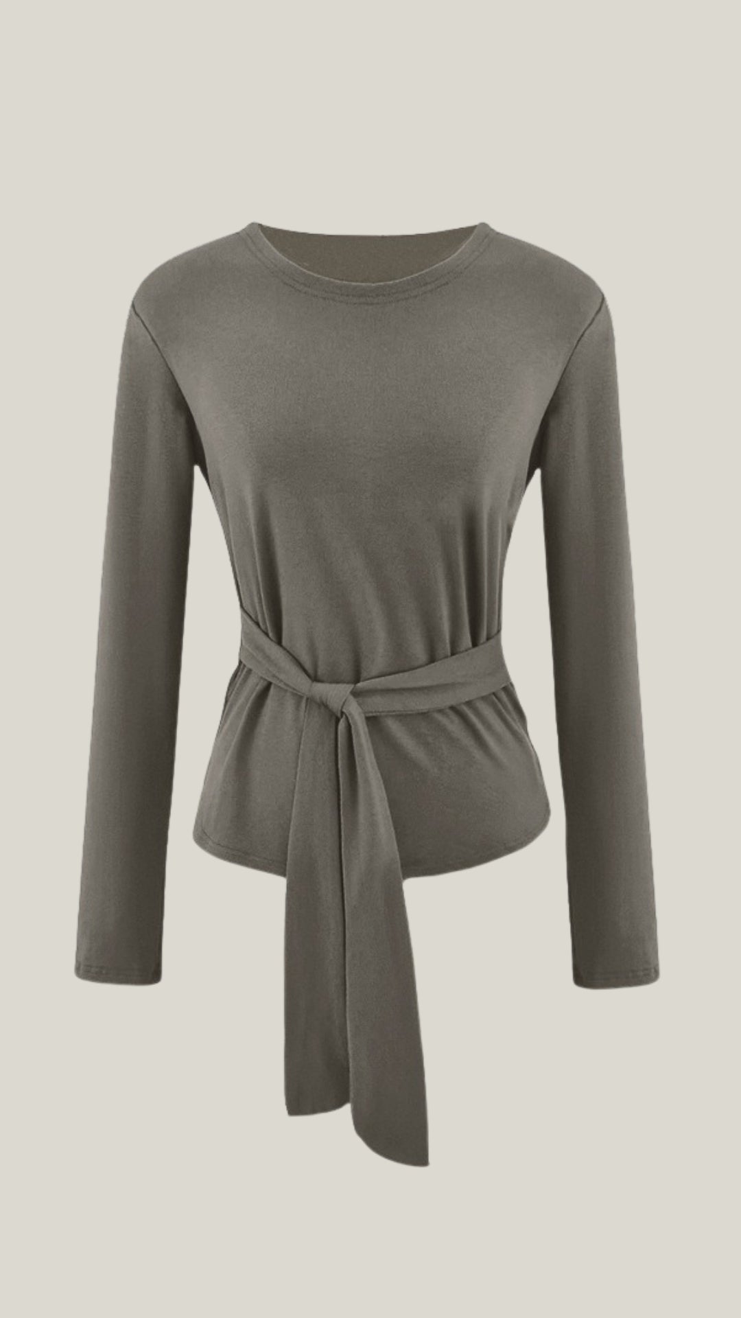 Ana Aina™ | Camiseta de Manga Larga Holly con Detalle de Nudo