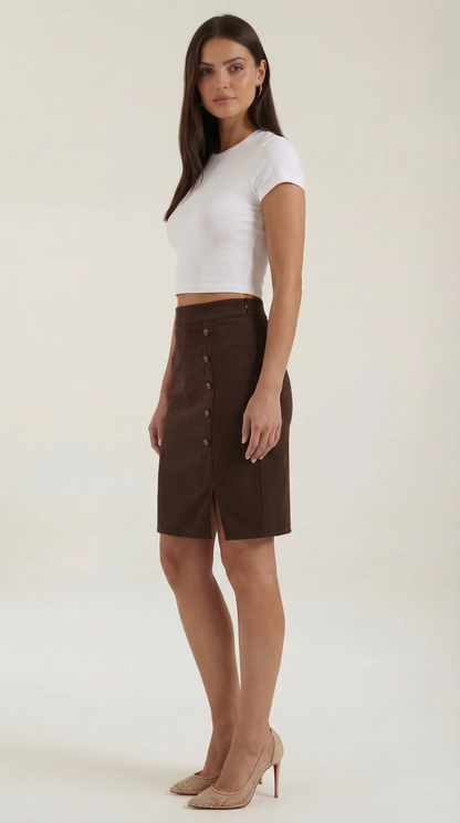 Rosa Ainoa™ | Falda abotonada Hope