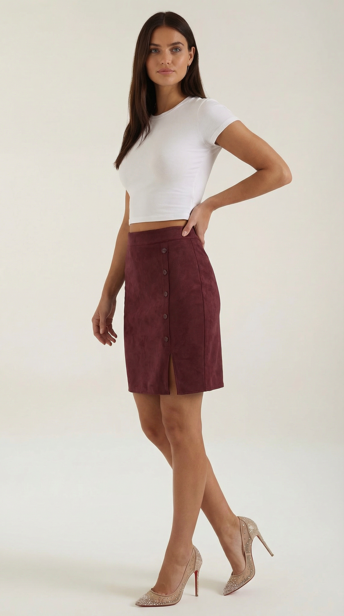 Rosa Ainoa™ | Falda abotonada Hope
