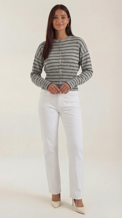 Eugenia Winifred™ | Rayado Cardigan