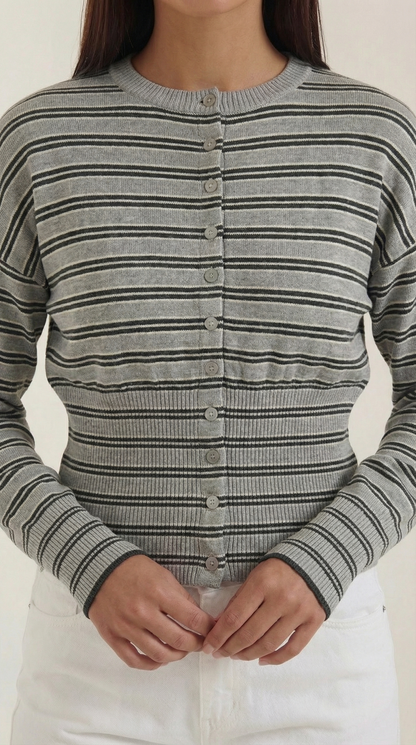 Eugenia Winifred™ | Rayado Cardigan