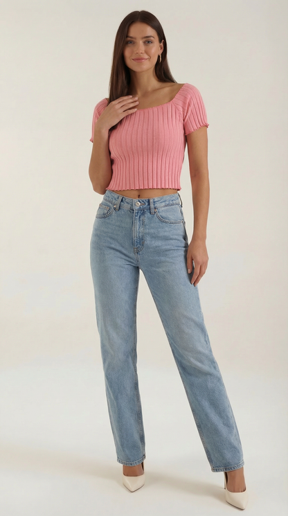 Ana Loida™ | Blusa Isabel de Manga Corta