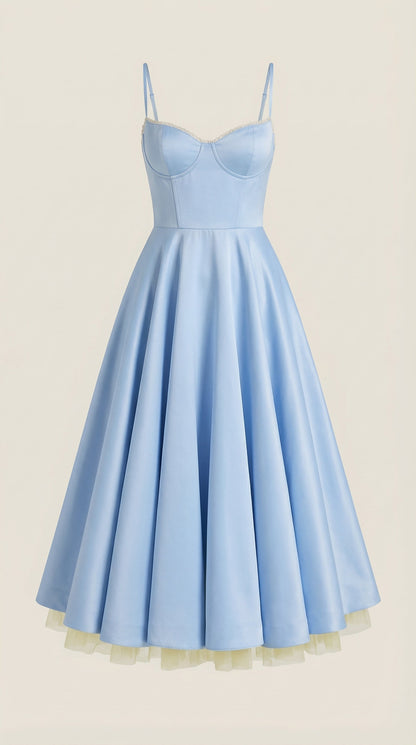 Rosa Alondra™ | Vestido midi Isolde de tul