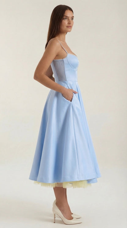 Rosa Alondra™ | Vestido midi Isolde de tul