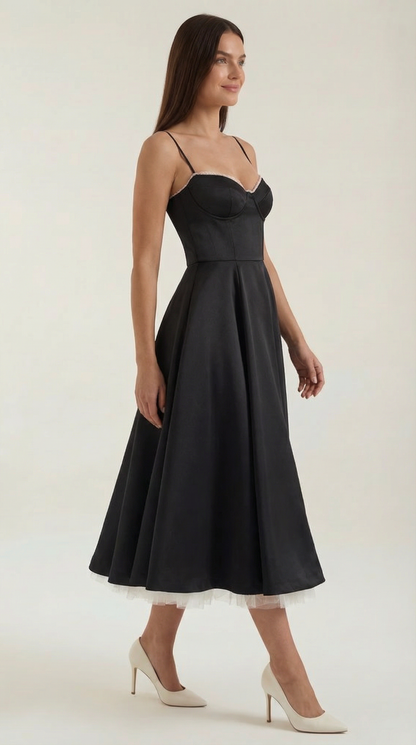 Rosa Alondra™ | Vestido midi Isolde de tul