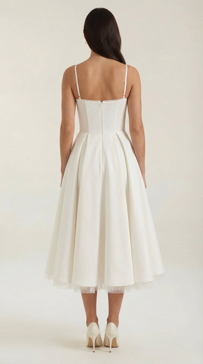 Rosa Alondra™ | Vestido midi Isolde de tul