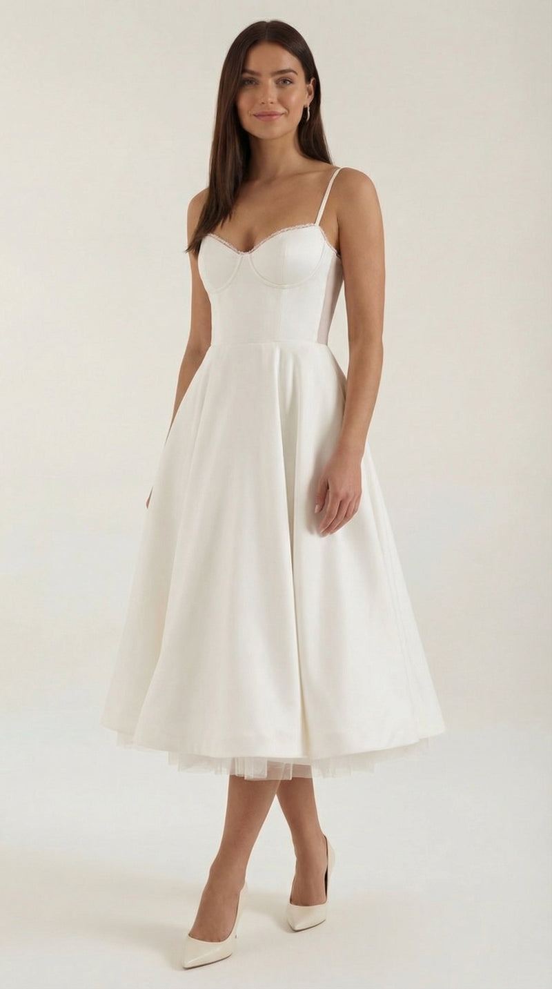 Rosa Alondra™ | Vestido midi Isolde de tul