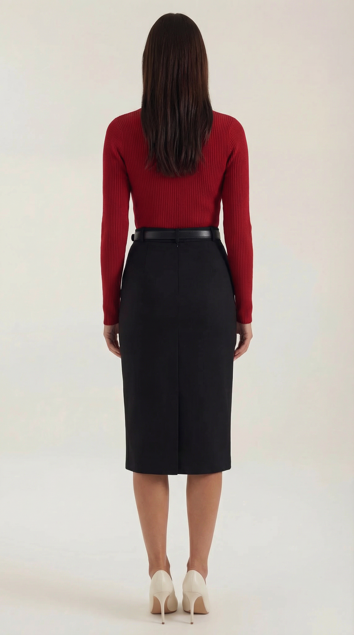 María Magaly™ | Suéter de punto acanalado Jacqueline con lazo decorativo