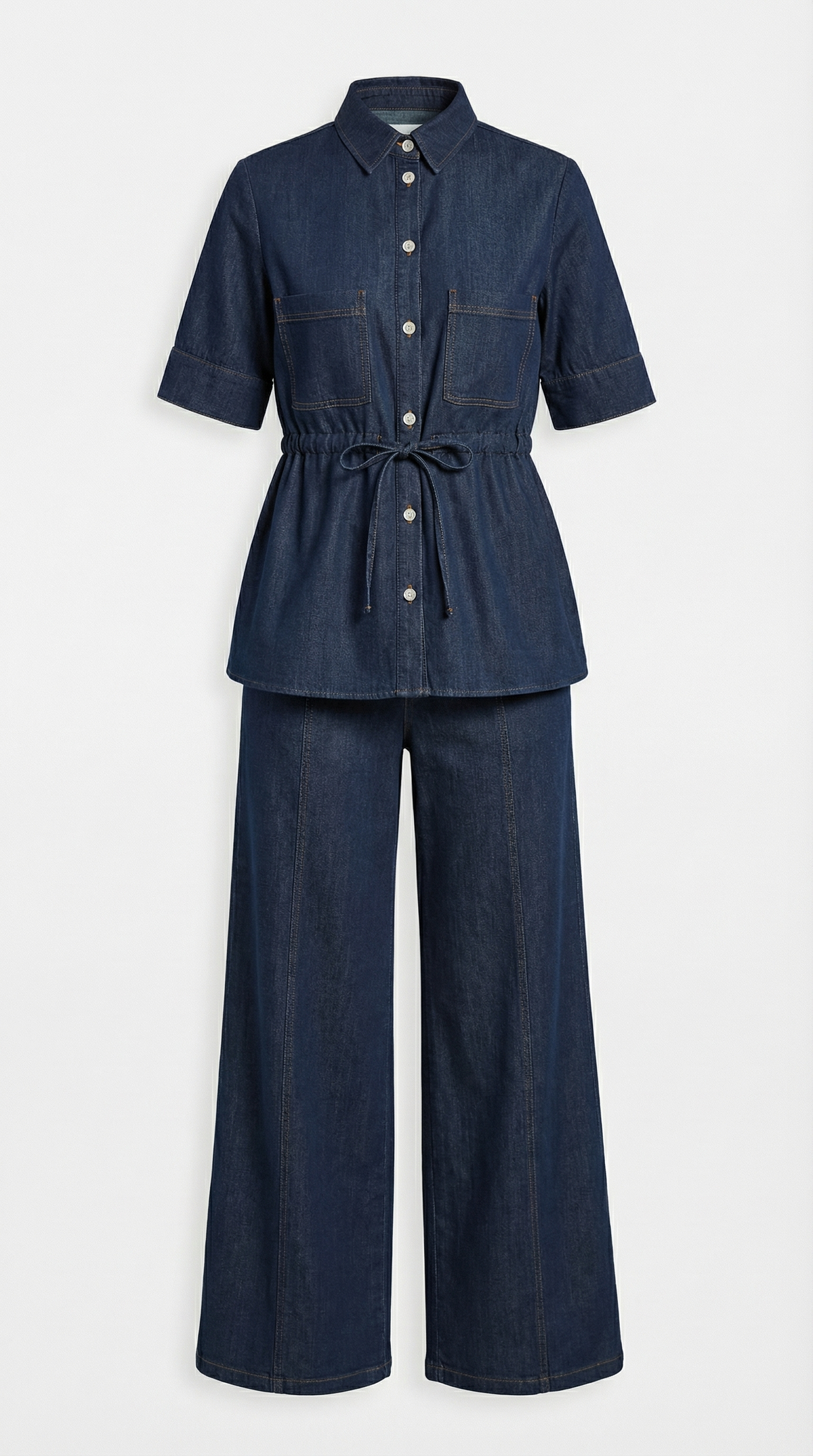 Rosa Sabela™ | Pantalones de Denim Anchos Jade