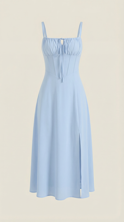 Ana Anaí™ | Vestido Midi Jade con Detalles de Cordones