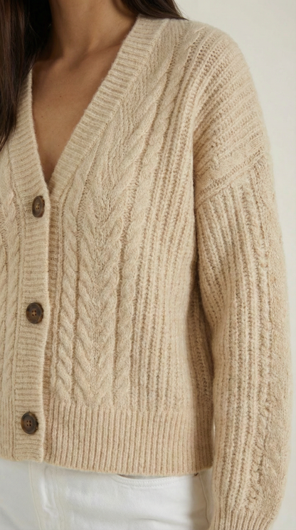 Raquel Celina™ | Suéter Oversize con Diseño de Trenzas