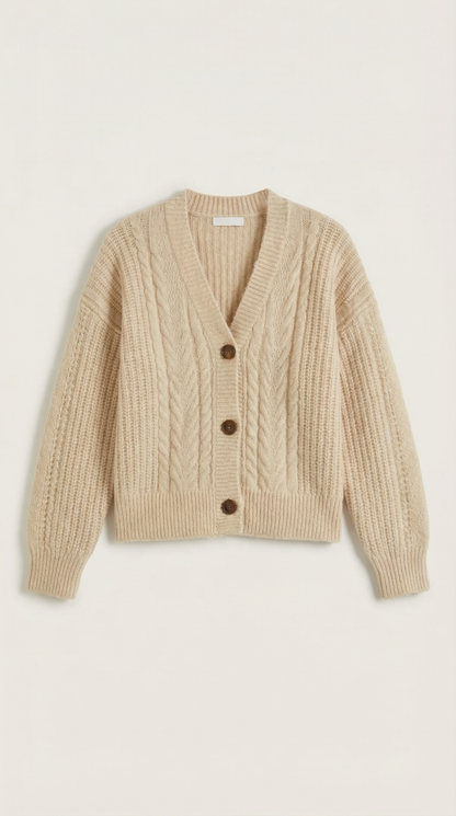 Raquel Celina™ | Suéter Oversize con Diseño de Trenzas