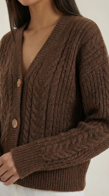 Raquel Celina™ | Suéter Oversize con Diseño de Trenzas