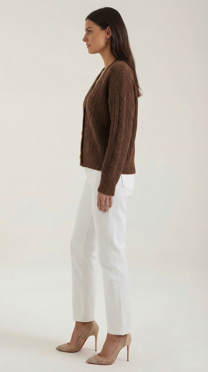 Raquel Celina™ | Suéter Oversize con Diseño de Trenzas