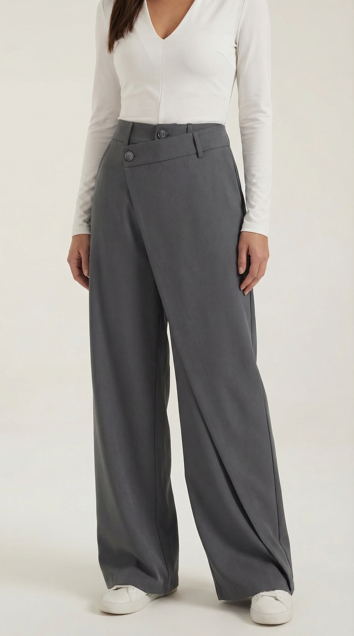 María Gabina™ | Asymmetric Denim Pants
