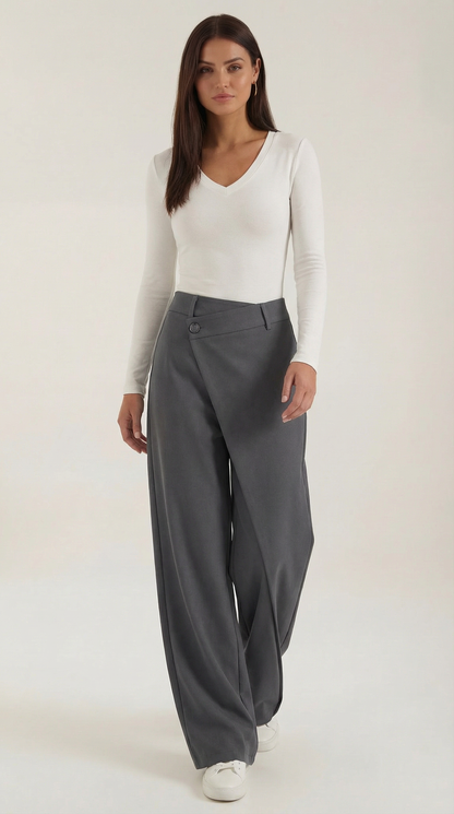 María Gabina™ | Asymmetric Denim Pants