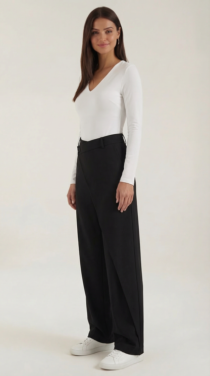 María Gabina™ | Asymmetric Denim Pants