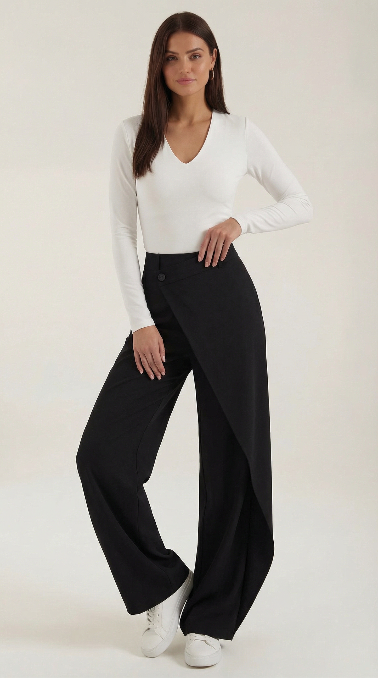María Gabina™ | Asymmetric Denim Pants