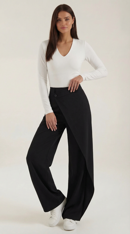María Gabina™ | Asymmetric Denim Pants