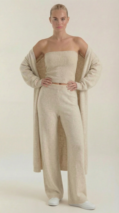 María Indira™ | Conjunto de Ropa de Casa Jeanne Strick