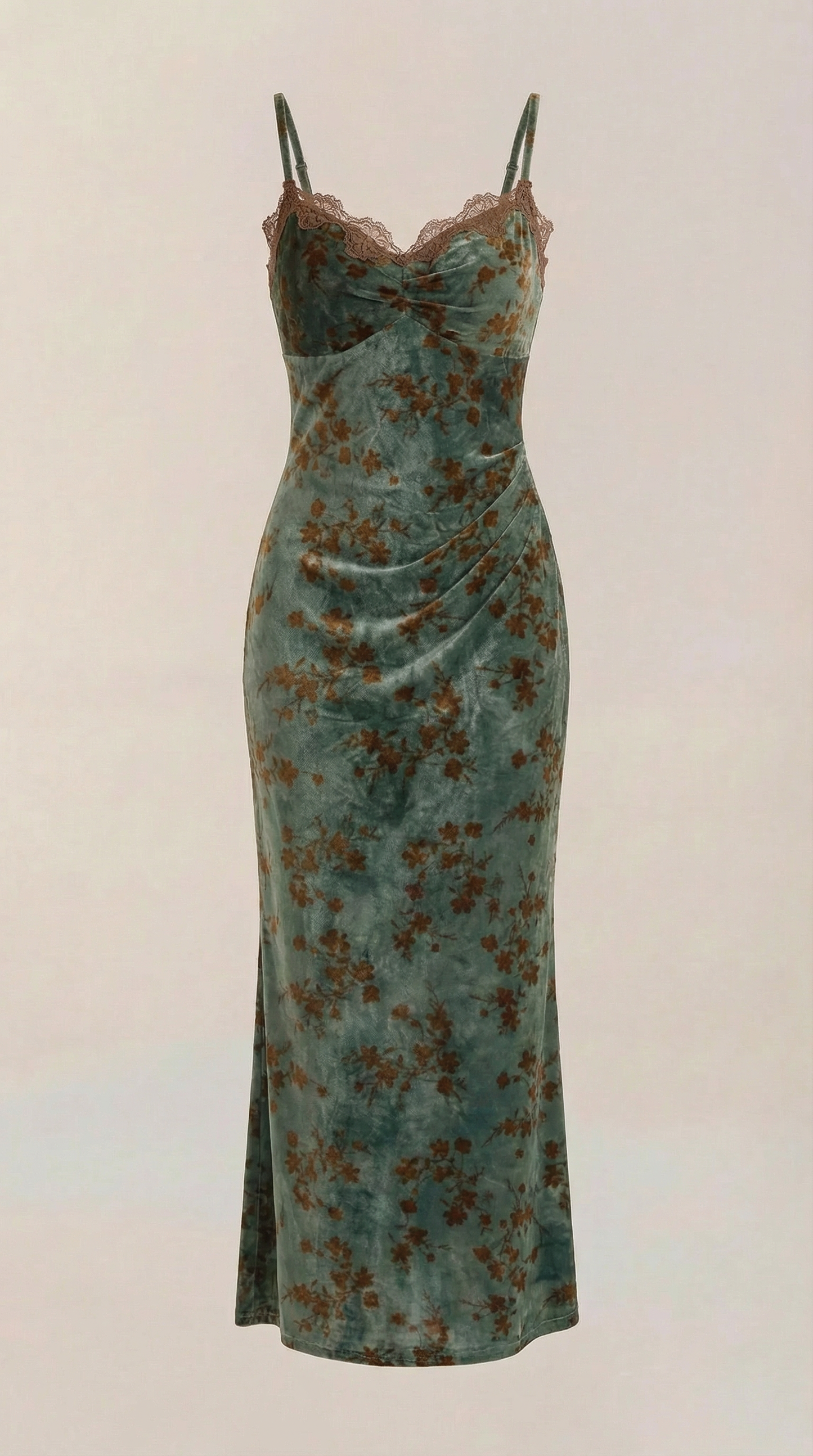 Adela Antonia™ | Vestido Midi con Detalles de Encaje