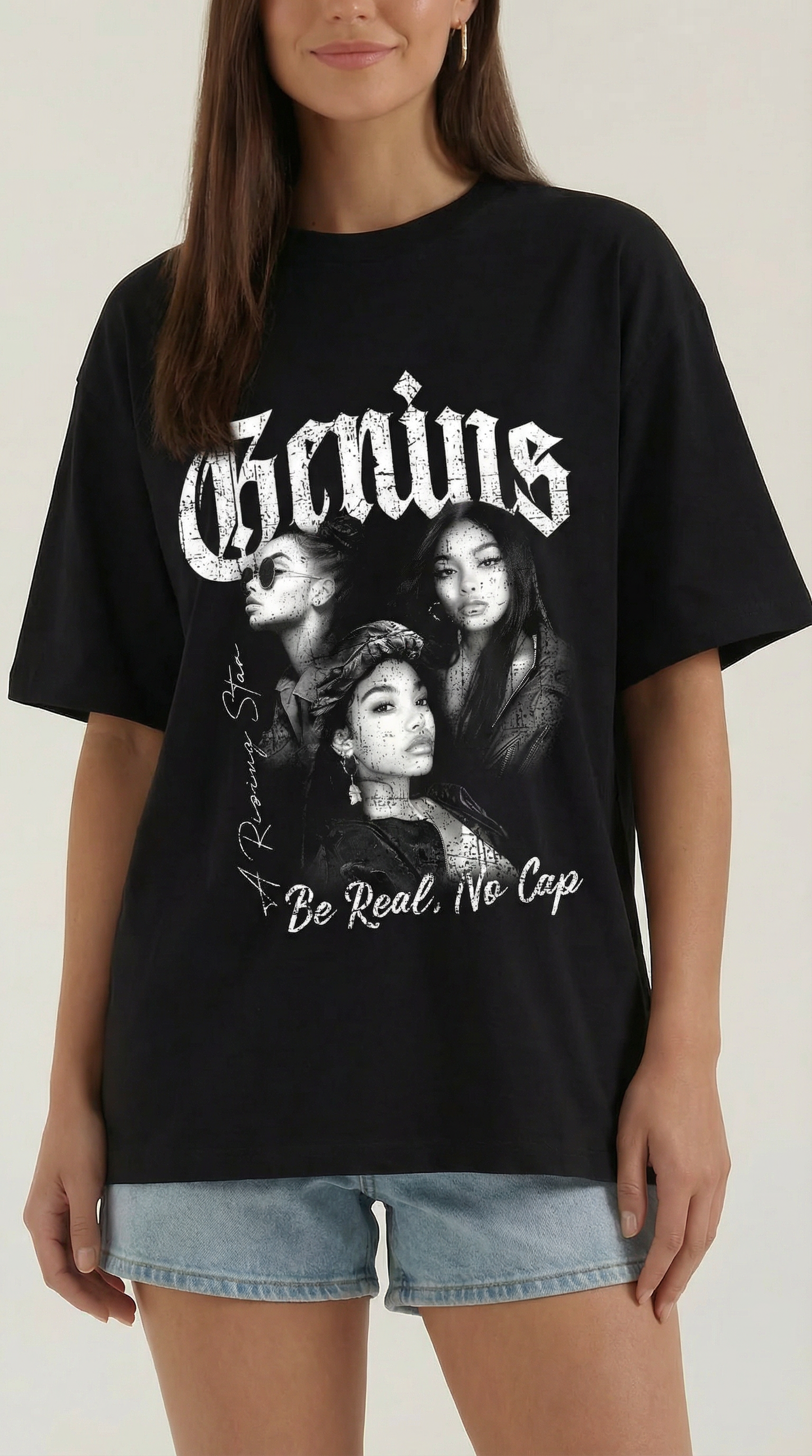 Yara Onelia™ | Camiseta Oversize con Diseño Gráfico