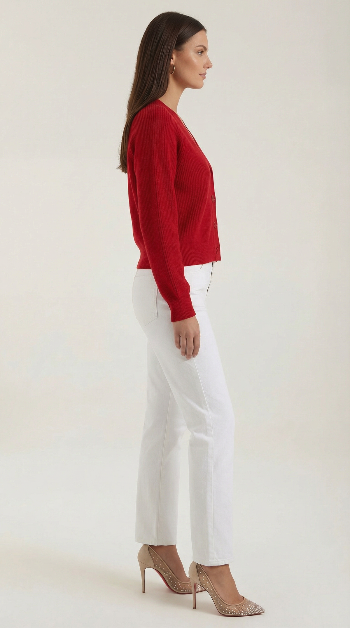 Olalla Josefina™ | Cardigan con escote en V y cierre de botones