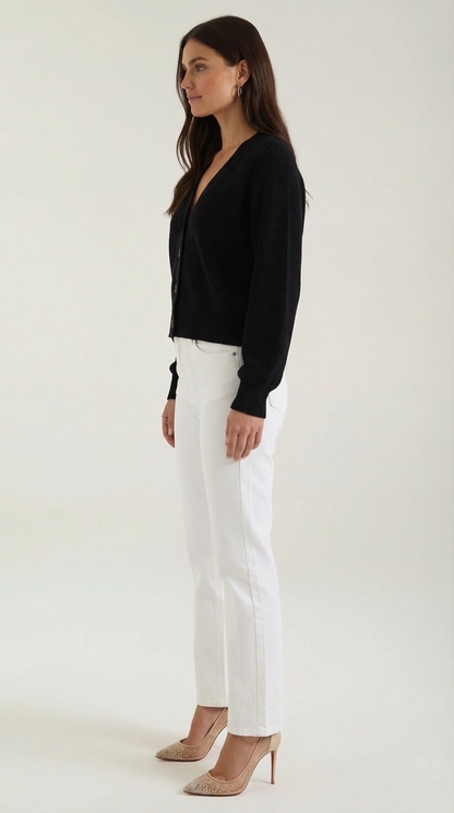 Olalla Josefina™ | Cardigan con escote en V y cierre de botones