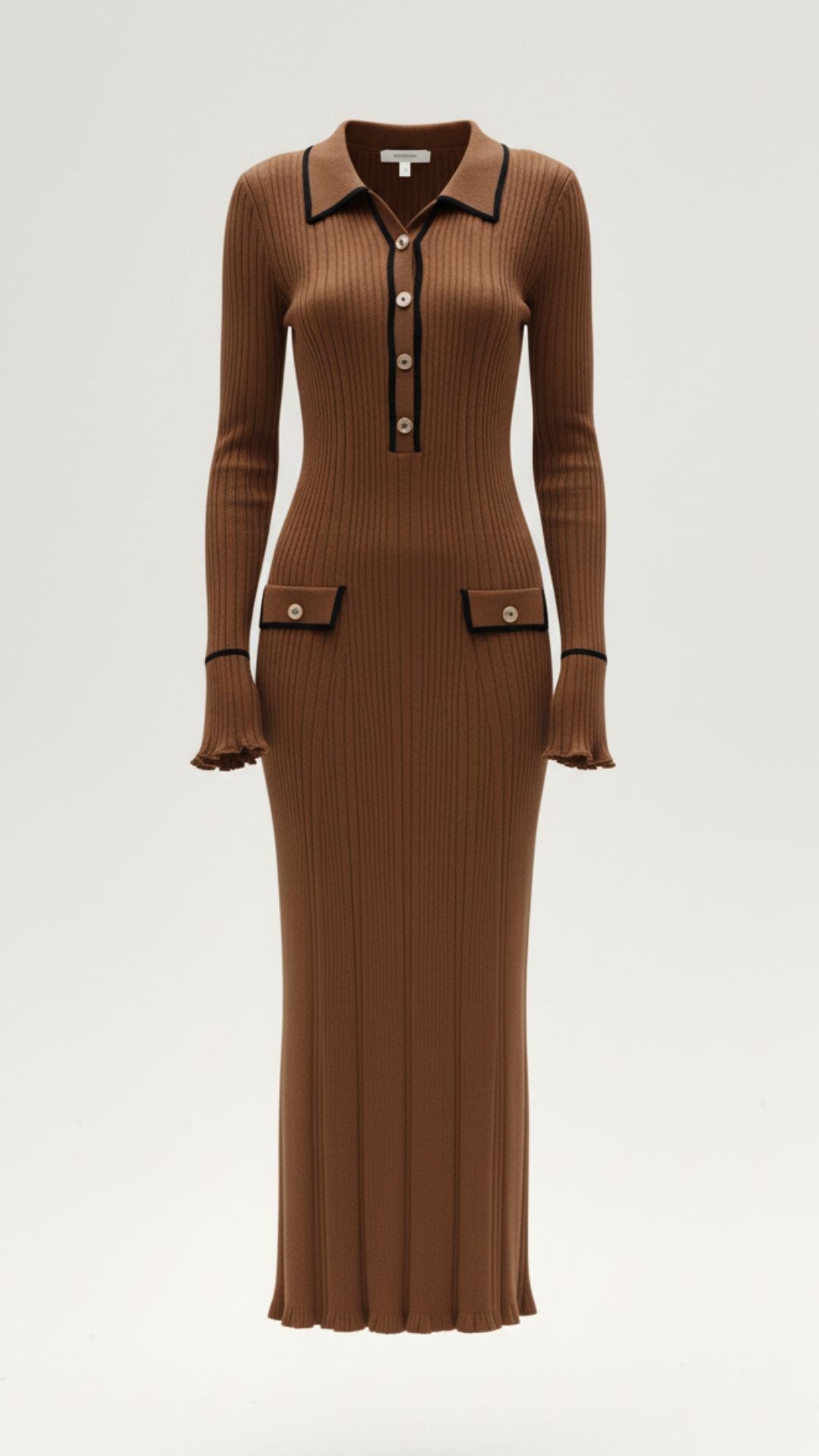 Ana Tulipa™ | Vestido Largo de Punto Josephine