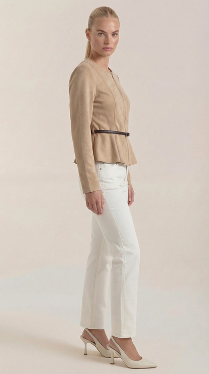 Soledad Azzurra™ | Chaqueta con Detalle Peplum