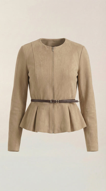 Soledad Azzurra™ | Chaqueta con Detalle Peplum
