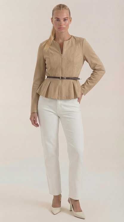 Soledad Azzurra™ | Chaqueta con Detalle Peplum