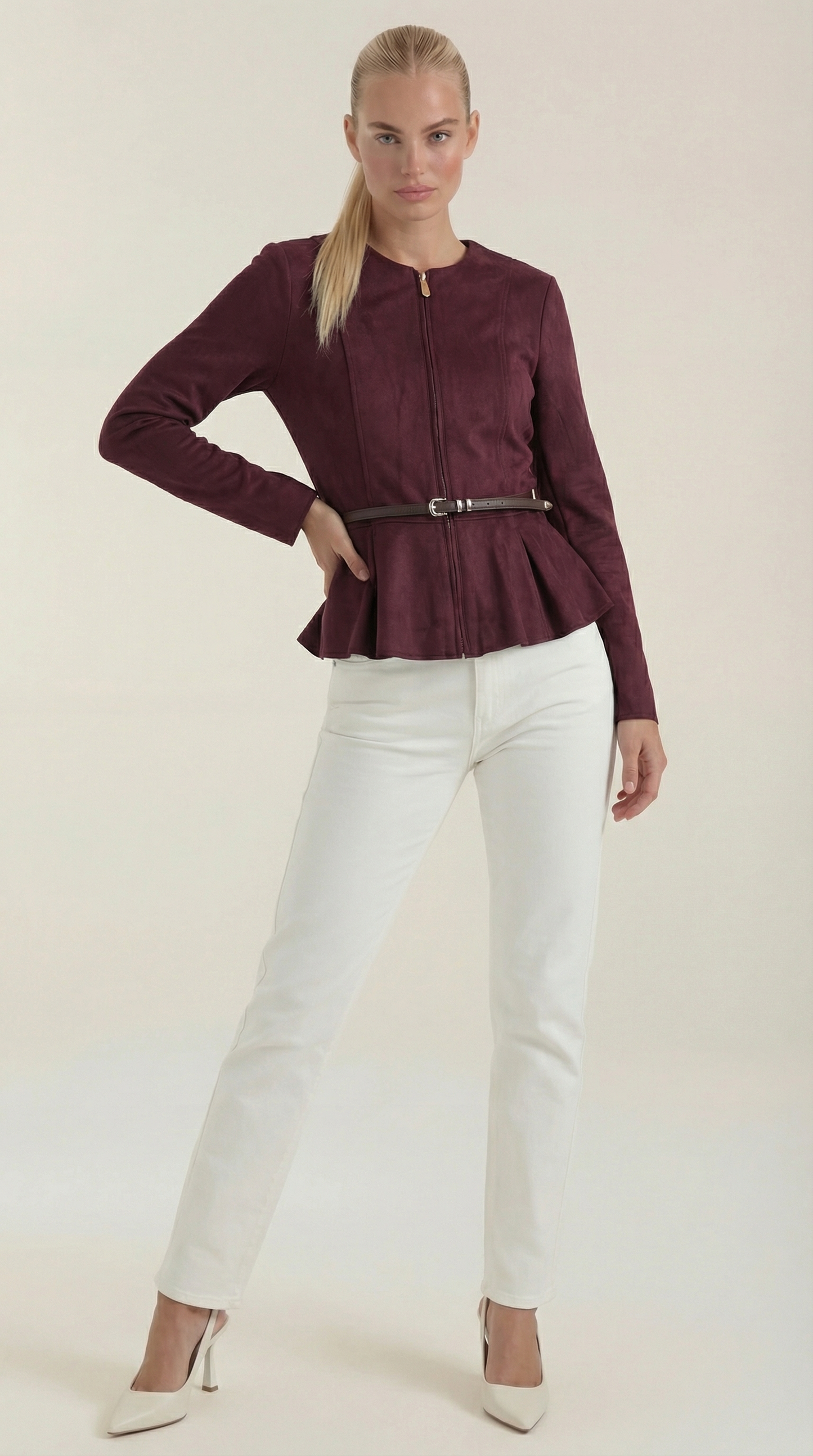 Soledad Azzurra™ | Chaqueta con Detalle Peplum