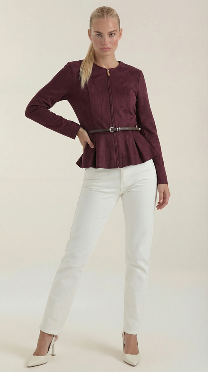 Soledad Azzurra™ | Chaqueta con Detalle Peplum