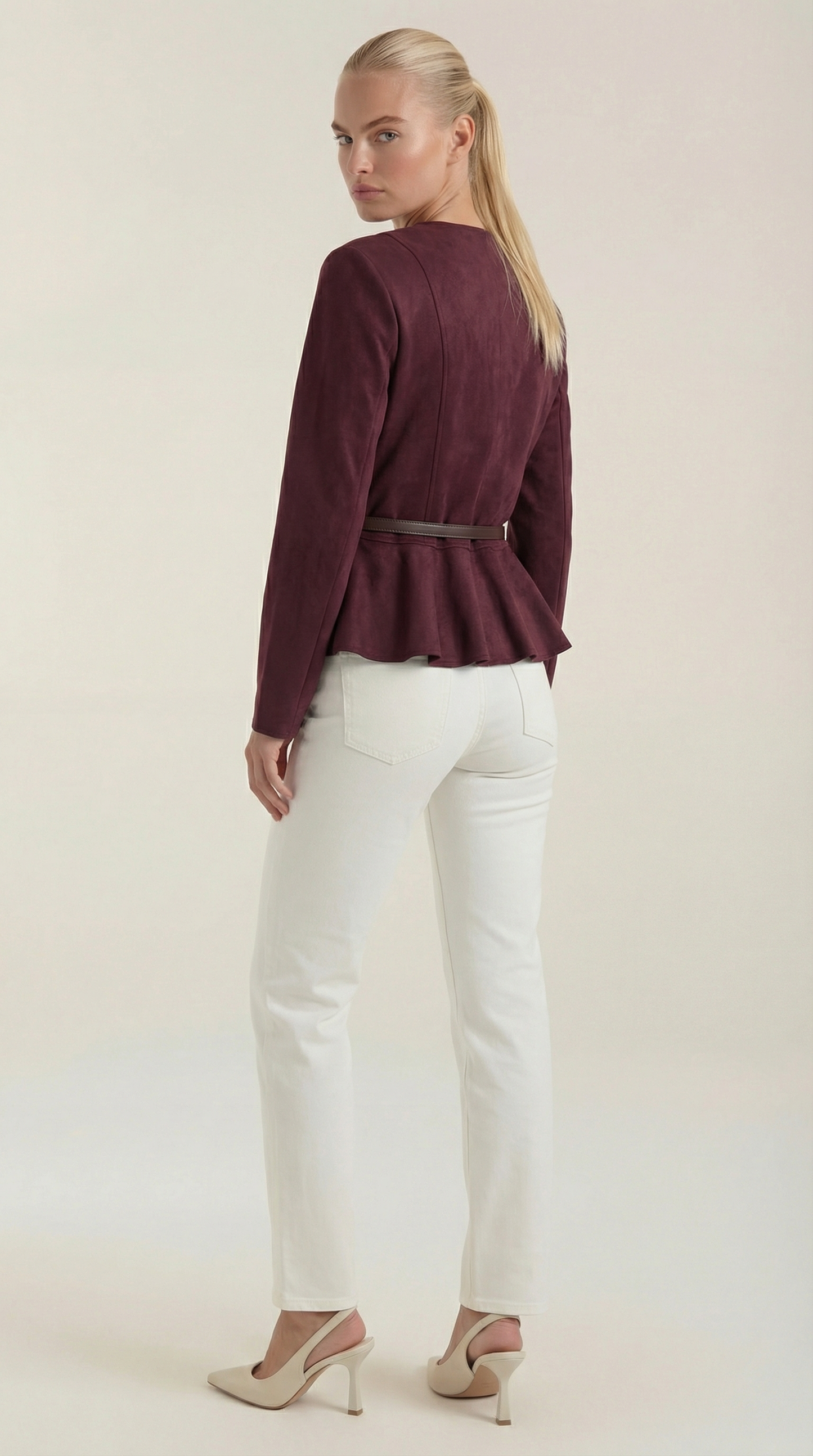 Soledad Azzurra™ | Chaqueta con Detalle Peplum