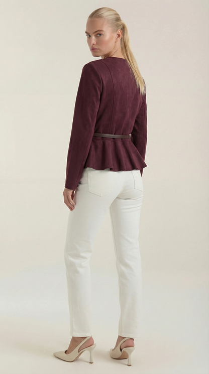 Soledad Azzurra™ | Chaqueta con Detalle Peplum