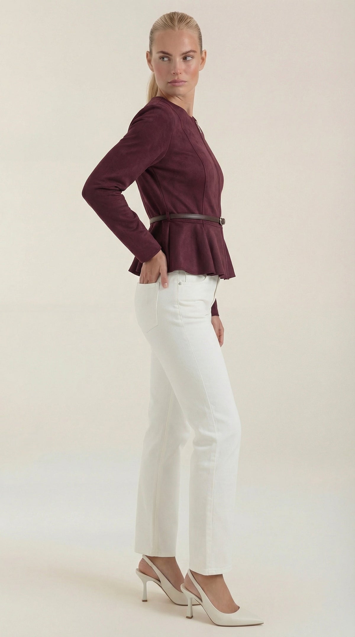 Soledad Azzurra™ | Chaqueta con Detalle Peplum